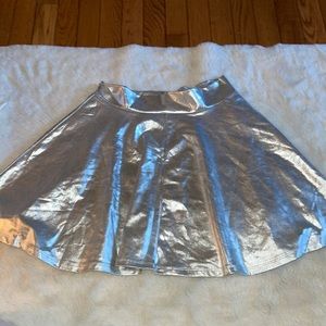Silver Metallic skirt